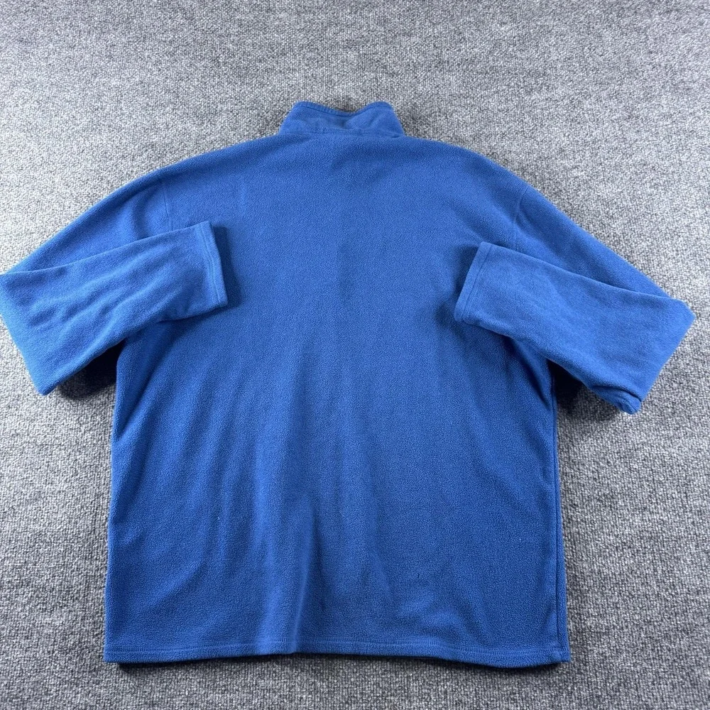 The North Face Pullover Mens XL Blue Fleece 1/4 Zip Mock Neck Hiking Outdoor
